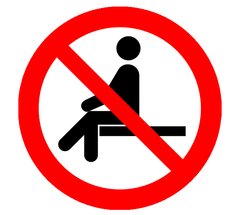 Знак Заборонено сидіти