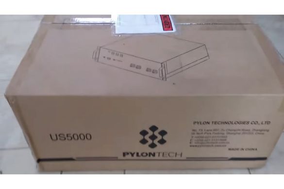Акумулятор Pylontech US5000 9,12 кВт, 48 В, 9600 Втч, 9120 Втч, 442 x 420 x 322 мм