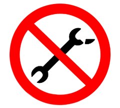 Знак Запрещается пользоваться неисправным инструментом