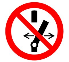 Знак Не менять состояние выключателя