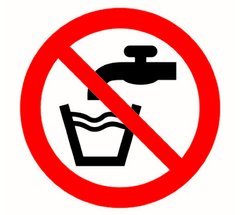 Знак Не питьевая вода