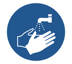 Знак з охорони праці Вимити руки
