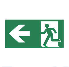Знак Напрямок до евакуаційного виходу ліворуч