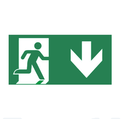 Знак Вказівник дверей евакуаційного виходу (правосторонній)