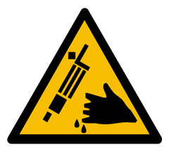 Знак Опасность травм режущими инструментами