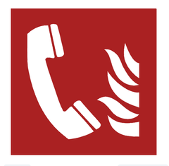 Знак Телефон екстреного зв'язку у разі пожежі